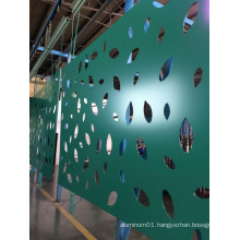 Decorative Aluminium Engraving Panel with Leaf Shape (GLEP-001)